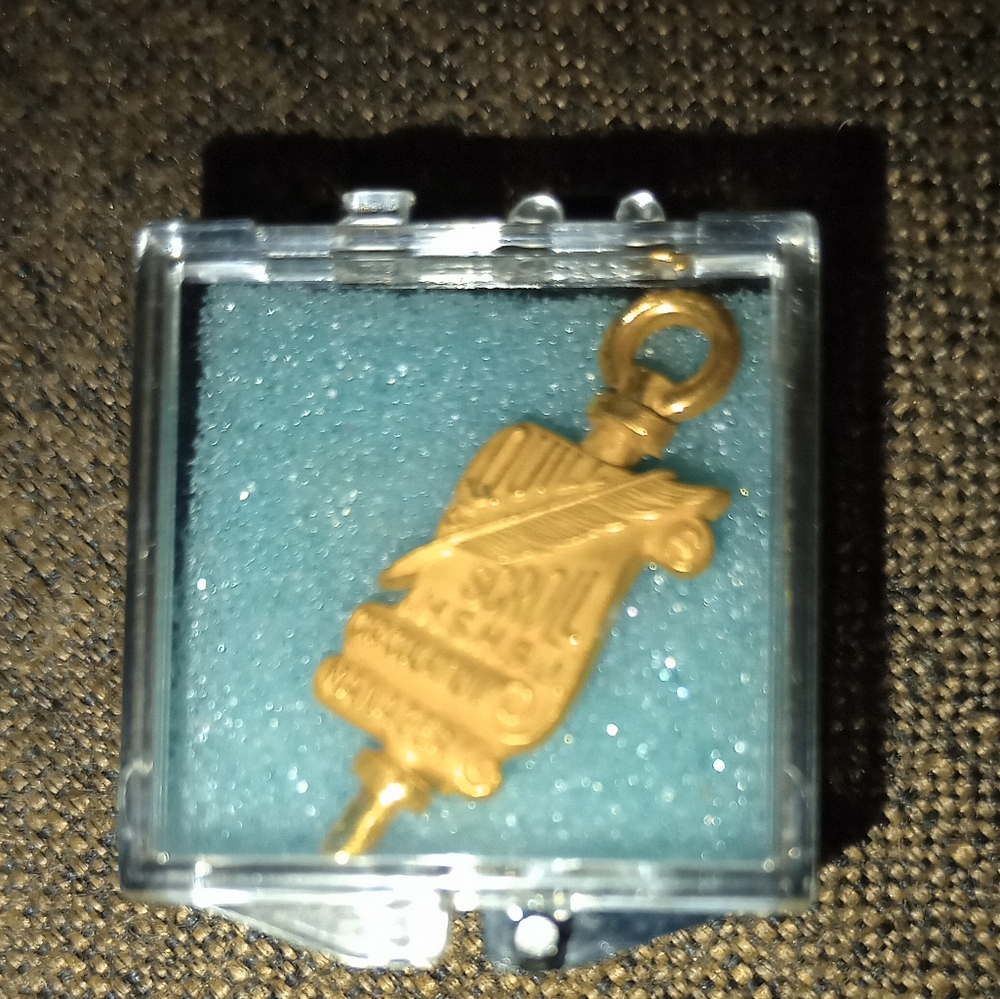 A cute little gold pin
